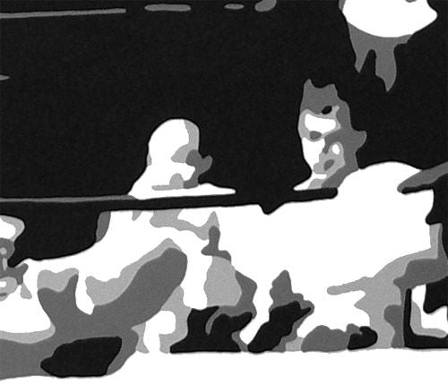 Ročno poslikana slika POP ART MUHAMAD ALI 60x40 cm