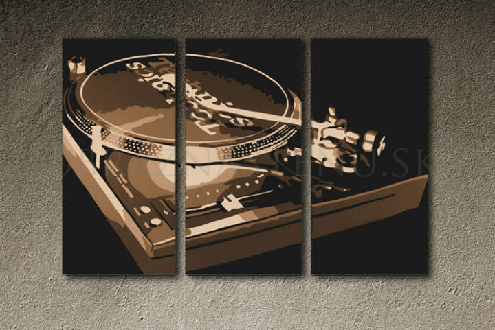 Ročno poslikana slika POP ART DJ 120x80 cm