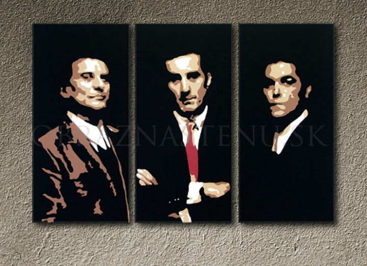 Ročno poslikana slika POP ART GOODFELLAS 90x60 cm