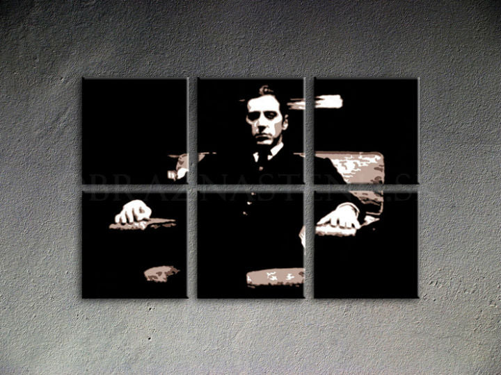 Ročno poslikana slika POP ART GODFATHER 120x80 cm