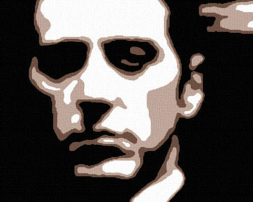 Ročno poslikana slika POP ART GODFATHER 120x80 cm