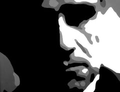 Ročno poslikana slika POP ART GODFATHER 120x80 cm