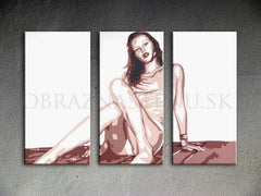 Ročno poslikana slika POP ART KATE MOSS