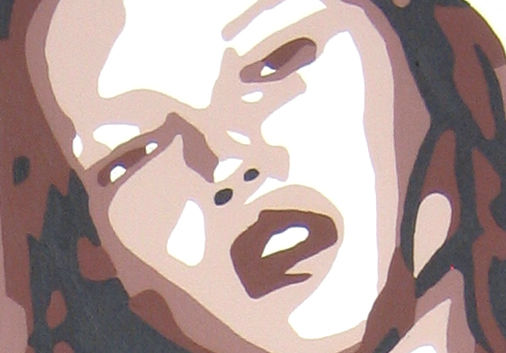 Ročno poslikana slika POP ART KATE MOSS - slika 5