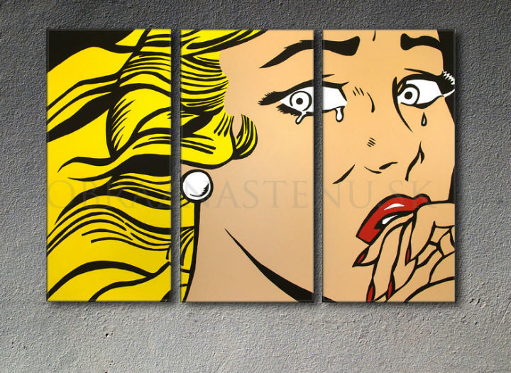 Ročno poslikana slika POP ART LICHTENSTEIN  120x80 cm