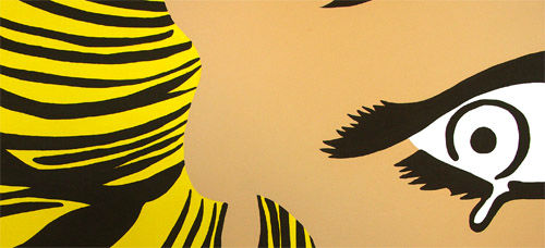 Ročno poslikana slika POP ART LICHTENSTEIN  120x80 cm