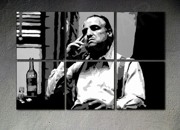 Ročno poslikana slika POP ART MARLON BRANDO