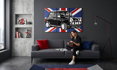 Ročno poslikano slikarstvo POP Art MINI COOPER 3 kosi mini2 - slika 3