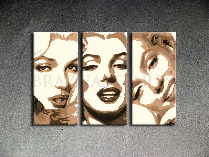 Ročno poslikana slika POP ART MARILYN MONROE