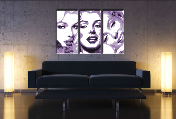 Ročno poslikana slika POP ART MARILYN MONROE 120x80 cm