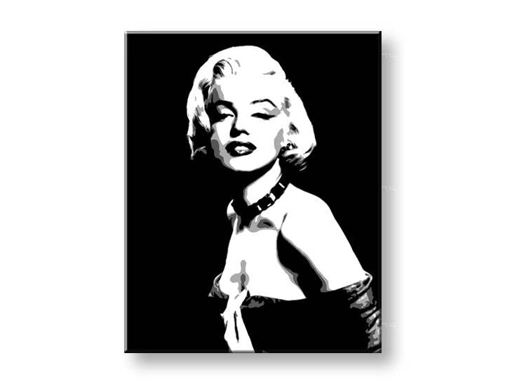 Ročno poslikana slika POP ART MARILYN MONROE - slika 2