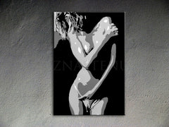 Ročno poslikana slika POP ART NUDE WOMAN