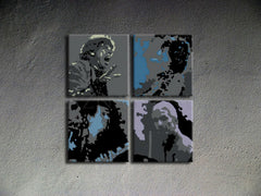 Ročno poslikana slika POP ART ROLLING STONES