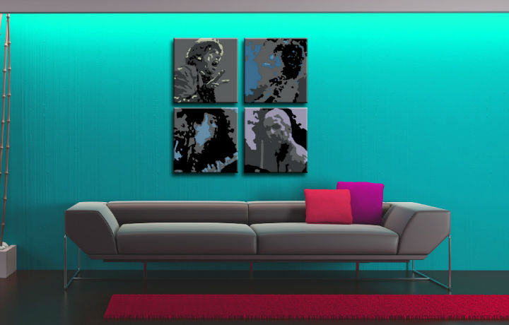 Ročno poslikana slika POP ART ROLLING STONES - slika 2