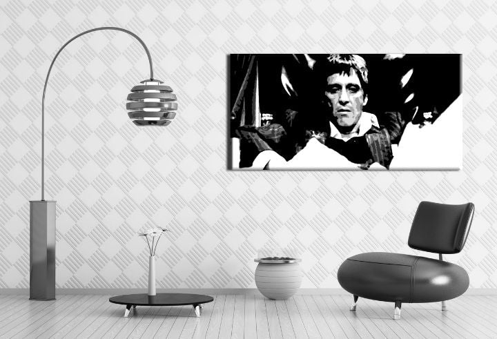 Ročno poslikana slika POP ART SCARFACE