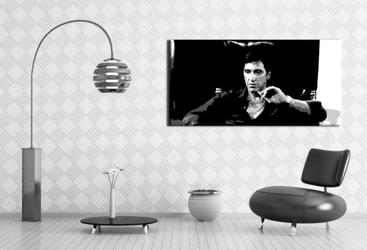 Ročno poslikana slika POP Art Scarface