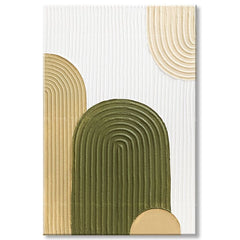 Slikana slika s strukturo - Sončen dan v gorah | različne dimenzije