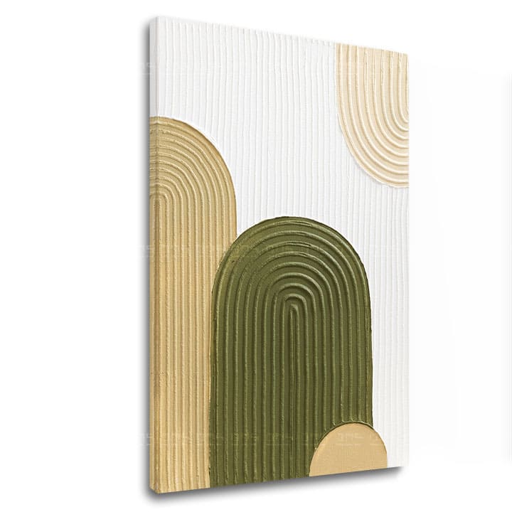 Slikana slika s strukturo - Sončen dan v gorah | različne dimenzije