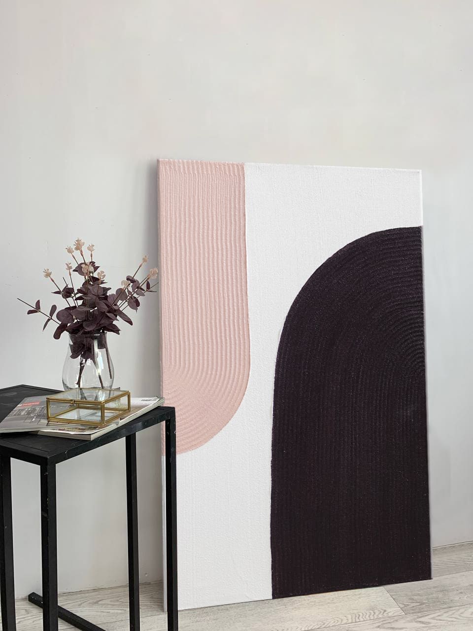 Poslikana slika s teksturo - Ples barv | različne dimenzije