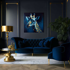 Dekorativna slika na platnu - PREMIUM ART - Towering Majesty of Giraffe - slika 4