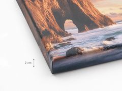 Podroben prikaz gallery-wrap roba pravokotne foto slike – kakovostno bombažno platno 340 g/m²
