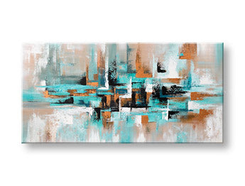 Poslikana stenska slika ABSTRAKT 1 del YOBATAB009E1 | različne velikosti