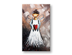 Poslikana stenska slika ANGEL 1 del - slika 2