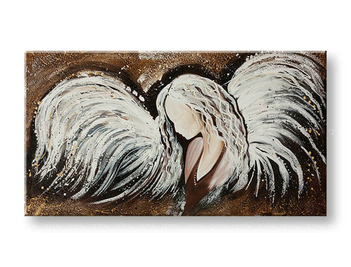 Ročno poslikana stenska umetnost ANJEL - slika 2