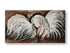 Ročno poslikana stenska umetnost ANJEL - slika 2