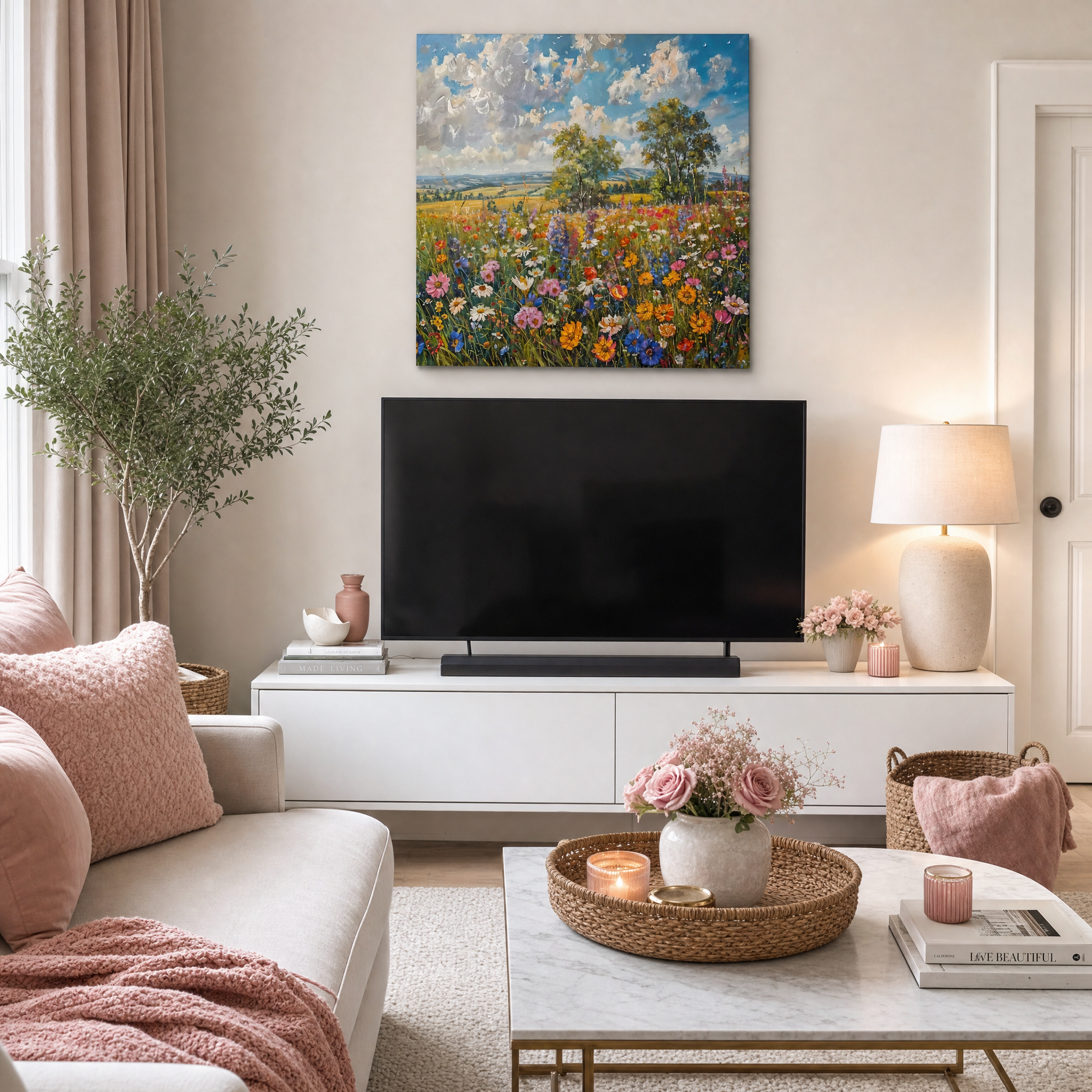 Slika nad TV-jem
