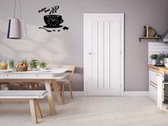 Moderna stenska ura White Satin Cup - slika 4