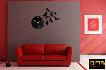 Moderna stenska ura BUTTERFLY  NH003