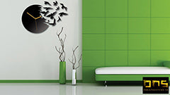 Moderna stenska ura BIRDS OF PARADISE  NH007