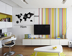 Moderna stenska ura WORLD  NH021