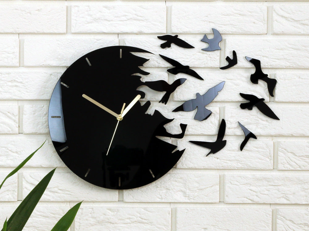 Moderna stenska ura BIRDS OF PARADISE - slika 4