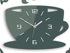 Stenske ure COFFE TIME 3D GRAY - slika 3