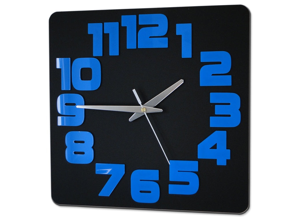 Stenske ure LOGIC BLACK-BLUE - slika 2