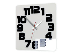 Stenske ure LOGIC WHITE-BLACK