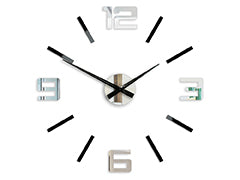 Stenske ure SILVER XL BLACK-MIRROR HMCNH065-blackmirror