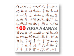 Motivacijska stenska slika 100 joga asan