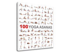 Motivacijska stenska slika 100 joga asan - slika 5