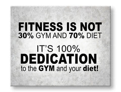 Motivacijska stenska umetnost Fitnes ni