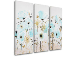 Slika na platnu FLOWERS 3 deli XOBDO147D3