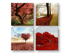 Stenska slika Barvit svet 4 deli XOBKOL26E42