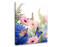 Stenska slika PINK FLOWERS_153-12