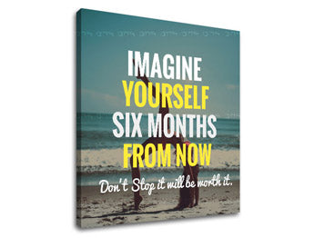 Motivacijska stenska slika Predstavljajte si sebe