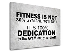 Motivacijska stenska umetnost Fitnes ni