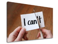 Motivacijska stenska slika Ne morem
