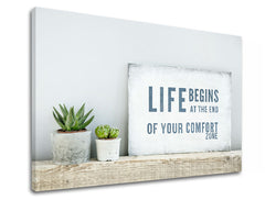 Motivacijska stenska umetnost Življenje se začne