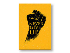 Motivacijska stenska umetnost Never give up